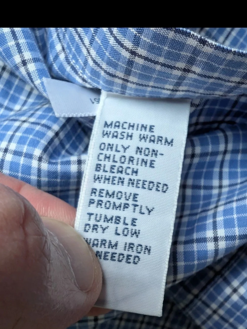 Polo Ralph Lauren Regent Shirt Mens 17 34/35 Classic Fit Blue Plaid Cotton